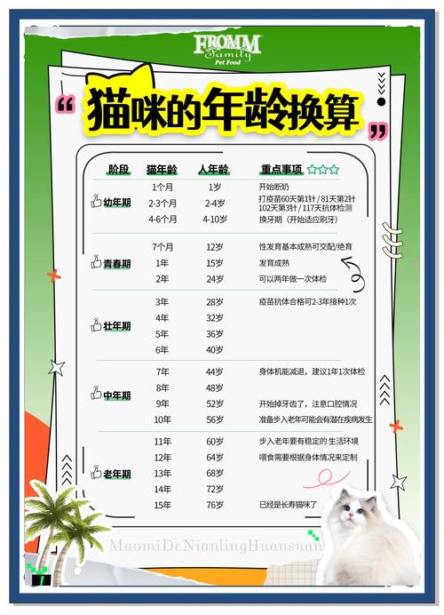 猫咪年龄对照表_猫咪年龄对照表大全-第3张图片-后鲨宠物 猫咪年龄对照表_猫咪年龄对照表大全-第3张图片-后鲨宠物