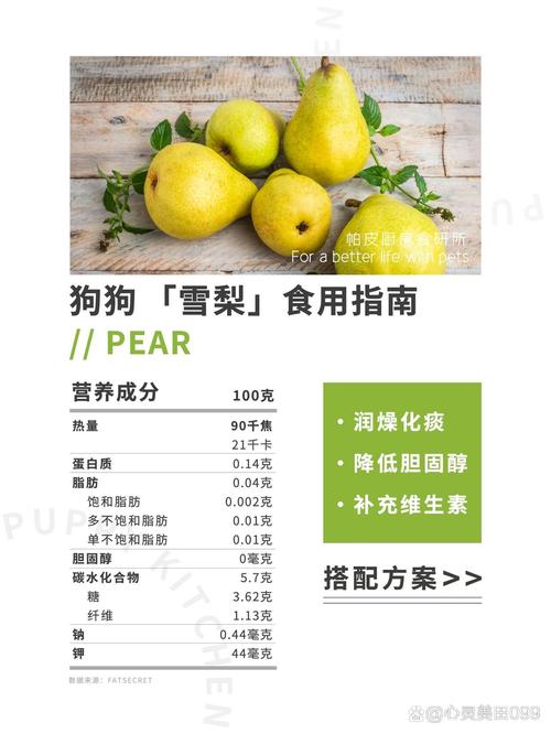  狗狗可以吃梨么，狗狗可以吃梨么?-第6张图片-后鲨宠物