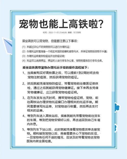 狗狗可以坐高铁吗,狗狗可以坐高铁吗需要办什么手续?-第6张图片-后鲨宠物 狗狗可以坐高铁吗,狗狗可以坐高铁吗需要办什么手续?-第6张图片-后鲨宠物