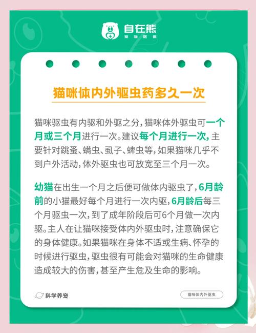 猫咪多久体内驱虫一次,猫咪多久内驱虫一次比较好?-第1张图片-后鲨宠物 猫咪多久体内驱虫一次,猫咪多久内驱虫一次比较好?-第1张图片-后鲨宠物