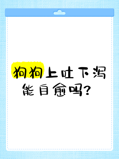 狗狗上吐下泻能自愈吗_狗狗上吐下泻能自愈吗3岁宝宝-第2张图片-后鲨宠物 狗狗上吐下泻能自愈吗_狗狗上吐下泻能自愈吗3岁宝宝-第2张图片-后鲨宠物