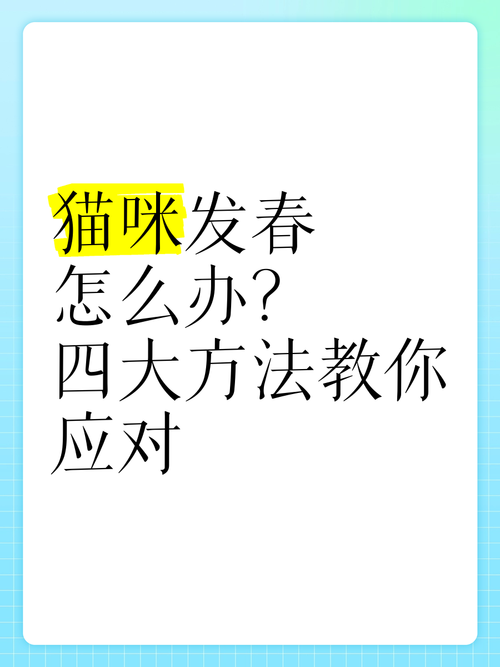 怎么阻止猫咪发情_怎么样阻止猫发春-第4张图片-后鲨宠物 怎么阻止猫咪发情_怎么样阻止猫发春-第4张图片-后鲨宠物