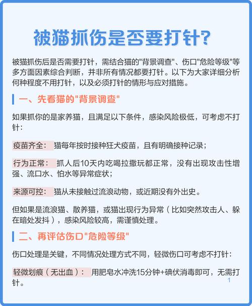 被猫猫抓伤了需要打针吗,被猫抓伤用不用打针?-第6张图片-后鲨宠物 被猫猫抓伤了需要打针吗,被猫抓伤用不用打针?-第6张图片-后鲨宠物